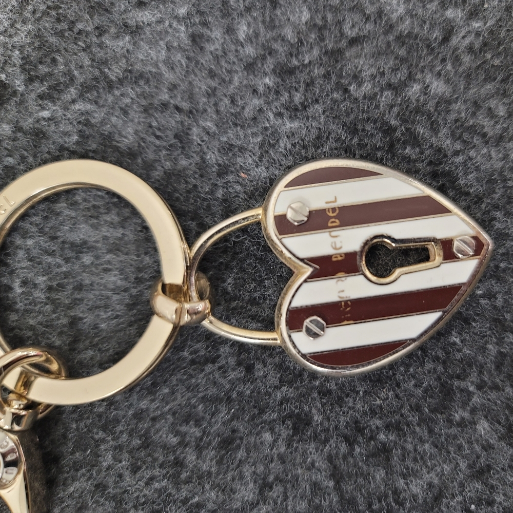 Henri Bendel Heart Logo Keychain
